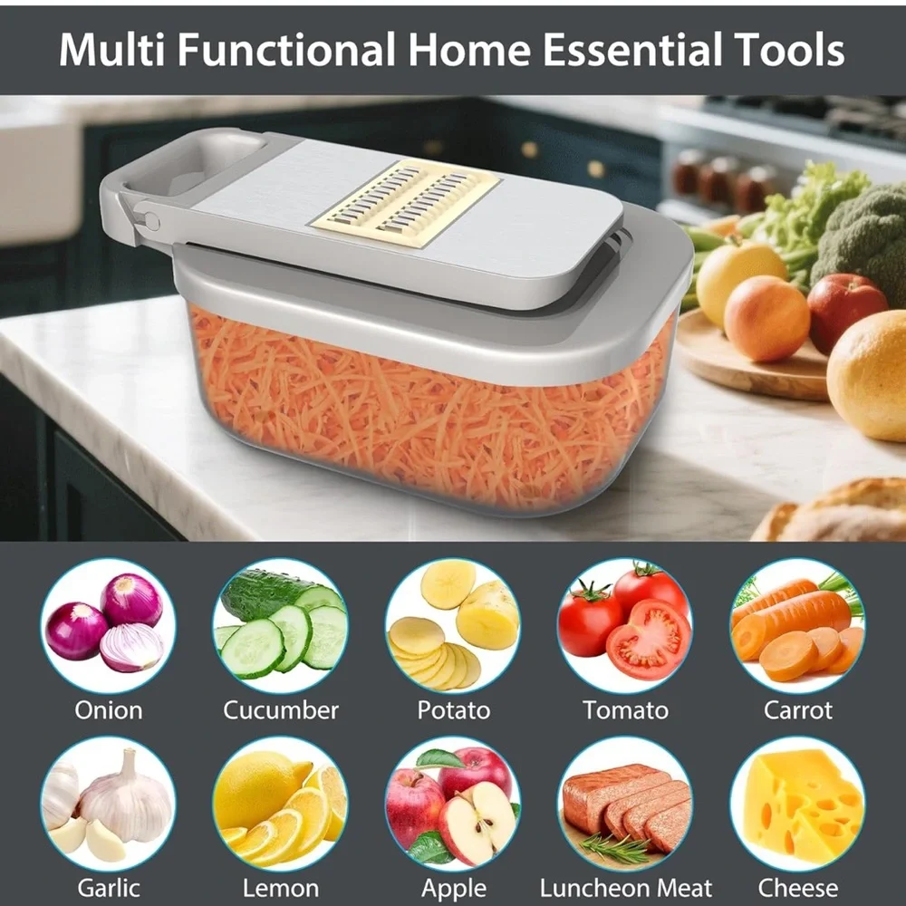 Multifunctional Vegetable Chopper for kitchen food chopper with container